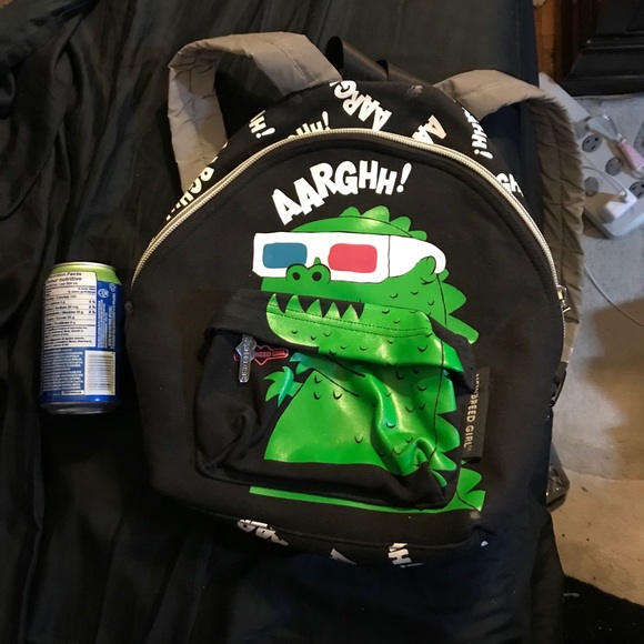 Newbreed Girl 3-D Godzilla Dino Dinosaur Backpack - Picture 5 of 5